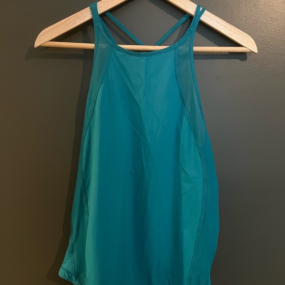 Lululemon Teal Strappy Racerback Tank - Picture 2 of 3